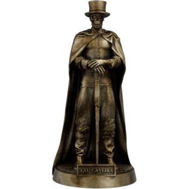 Imagem de Estátua Exu Caveira Imagem Umbanda Candomblé (Cor Ouro Velho)