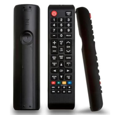 Imagem de Controle Remoto Compatível com Samsung, Universal para TV Smart, 3D, LED, LCD, HDTV, substituto BN59-01199F, AA59-00741A, Infravermelho, Preto
