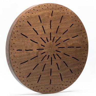 Imagem de Disco de chuva de cura sonora de 40,6 cm "WaterFall" | Som de água relaxante | Tambor oceano feito à mão | Som meditativo de 60 segundos | Instrumento essencial para banho de som e terapia | Design de