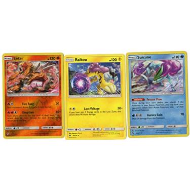 Imagem de POKEMON Legendary Set - SUICUNE Entei Raikou - Sun Moon Lost Thunder - 3 Card LOT