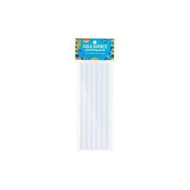 Imagem de Bastão de Cola Quente Silicone Fino Semitransparente 7,5cmx30cm - BRW