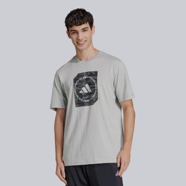 Imagem de Camiseta Adidas Grafica Camo Cinza-Masculino