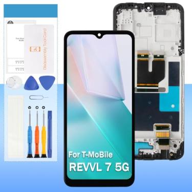 Imagem de Yondista Para T-Mo Bile REVVL 7 5G Tela de substituição TMRV075G 16.8 cm LCD Display Touch Digitalizador Assembléia
