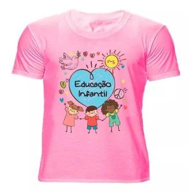 Imagem de Camiseta Professores Educação Pedagogia Escola Camisa Rosa - loja dink
