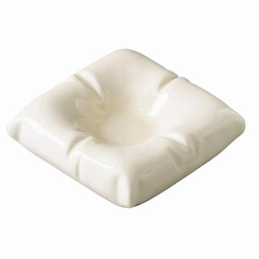 Imagem de Cinzeiro de mesa criatividade cinzeiros de mesa de cerâmica moderno estilo de fumar para uso doméstico escritório ornamentos (tamanho: White)