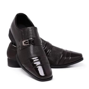 Imagem de Sapato Social Masculino Elegante Bico Fino Pull On 833 (Marrom, BR, Adulto, Numérico, 44)