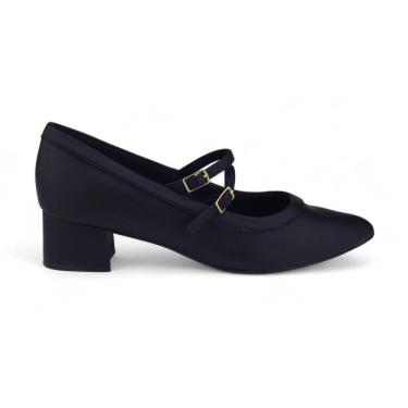 Imagem de Sapato Feminino Piccadilly Boneca Taci 739084 Napa Salto Médio