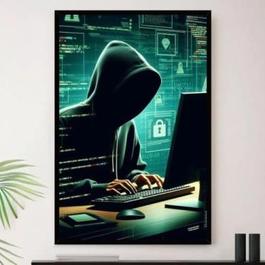 Imagem de Genérico, Quadro Hacker Programador Web Ia Decorativo A3 35x45cm