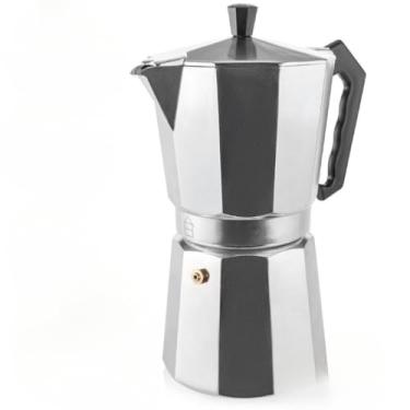 Imagem de Cafeteira Italiana de Alumínio Café Expresso 3, 6, 9,12 Xícaras Cafeteira Italiana Aço(6 Xícaras 250ML)