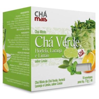 Imagem de Clinicmais Chá Verde, Hortela, Laranja e Limão 10 Sachês 11g - Chá Mai