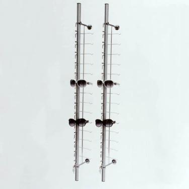 Imagem de 2 Pcs Expositor De óculos Porta-óculos Com Trava Óculos De Sol Montados Na Parede Display Suporte Decorativo Organizador De Armazenamento De óculos Modernos Para Loja óp, Hold 14 Frames