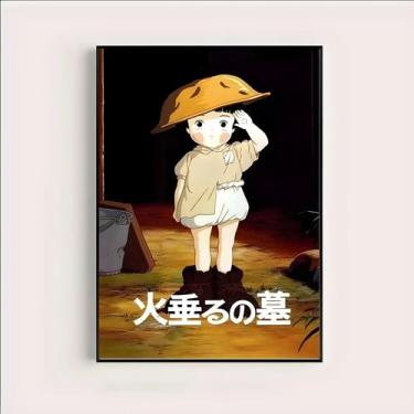Imagem de Miyazaki Ghibli Anime Grave of the Fireflies Canvas Wall Art Poster Im