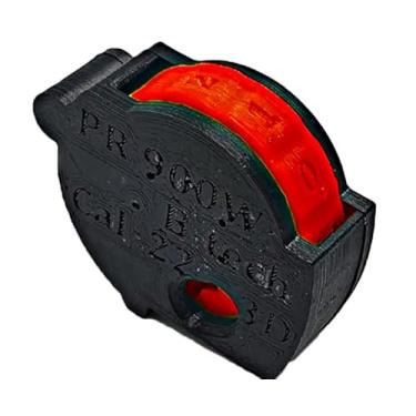Imagem de Carregador de Munição PCP PR900 5.5, Preto com Vermelho, Acessório para Arma de Pressão