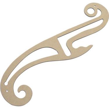 Imagem de Régua Curva Francesa 1199 Modelista Costura Confecção Mdf. - LAPIDARE