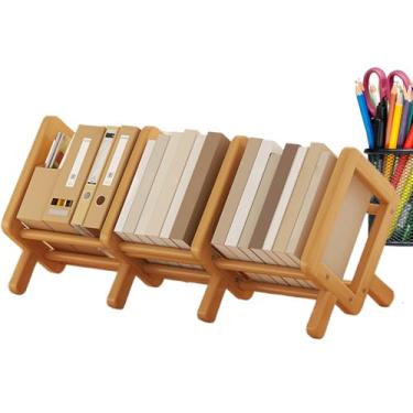Imagem de Estante Para Escritório,Estante para Livros de Secretária | de Retrátil com Prateleiras de Armazenamento e Decorativo para Escritório Quarto Canto Crianças e