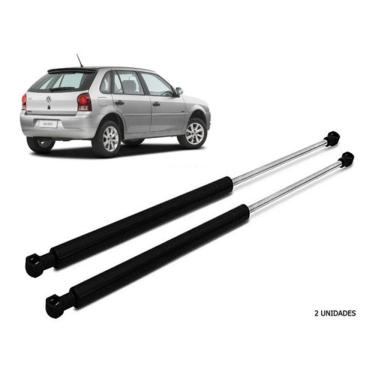 Imagem de Kit Par Pistão Amortecedor Tampa Traseira Porta Malas Gol G4 2004 2005 2006 2007 2008 2009 2010 2011 2012 2013 2014