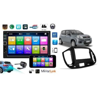 Imagem de Central Kit Multimidia Uno 2015 2016 2017 2018 2019 2020 Moldura Camera de Ré