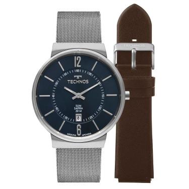 Imagem de Relógio Technos Masculino Slim Prata - Gm17ad/t1a Gm17ad/t1a