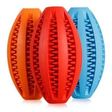 Imagem de Mordedor Bola Oval Porta Petisco E Ração Para Cachorros - Elo Imports