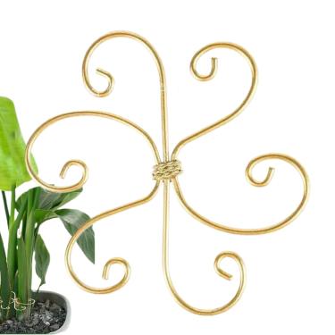 Imagem de Estabilizador De Plantas Para Interior - Reutilizável Ajustável Porta-Hastes de Flores de Ferro - Treliças De Jardim Para Plantas Trepadeiras Como Gladíolo, Árvore Do Dinheiro, Orquídea E