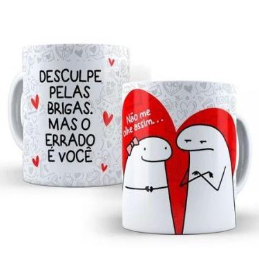 Imagem de Caneca Dia dos Namorados Casal Personalizada Flork Engraçada - loja di