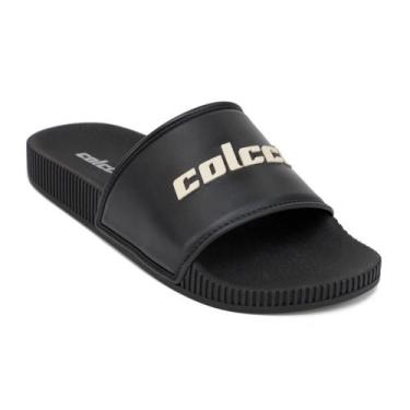 Imagem de Chinelo Slide Masculino Alisson Colcci Casual Estilo, 41/42, Preto