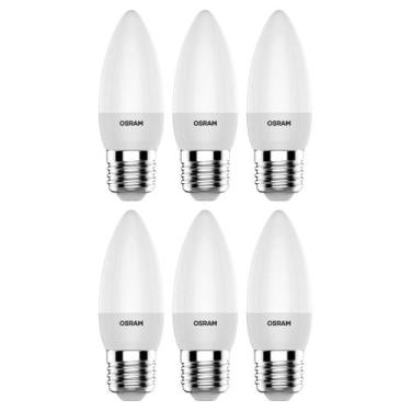 Imagem de 6 Lâmpadas Led Vela Fosca 2700k 260lm E27 Ledvance 7019477