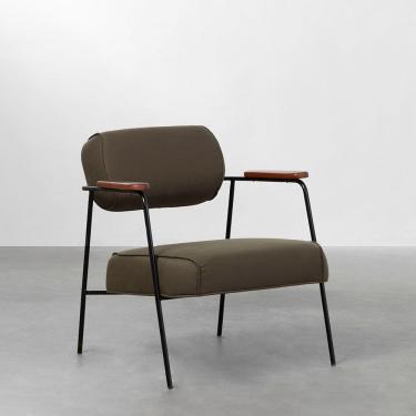 Imagem de Poltrona Hall Sarja - Verde Oliva