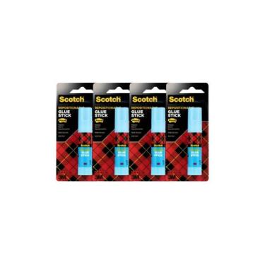Imagem de Glue Scotch Stickable, 4,9 onças, reposicionável, pacote com 4 - 3M