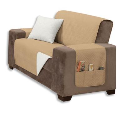 Imagem de Capa Protetora de Sofá King 2 Lugares Impermeável Dupla Face - MR ENXO