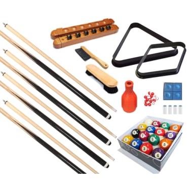 Imagem de Mesa de bilhar – Kit de acessórios premium de bilhar com 32 peças – Conjuntos de bolas de ponte para taco de sinuca (kit-23)