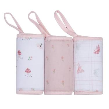 Imagem de PANINHO DE BOCA SOFT PREMIUM PAPI BABY C/PRENDEDOR DE CHUPETA 32cm x 32cm (Encanto Cogumelo)