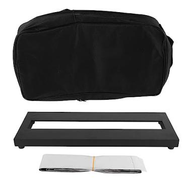 Imagem de Pedal de guitarra GRCFUMO, pedalboard de guitarra elétrica de liga de alumínio, quadro de pedal de guitarra portátil com saco para amante da música (PB 1)