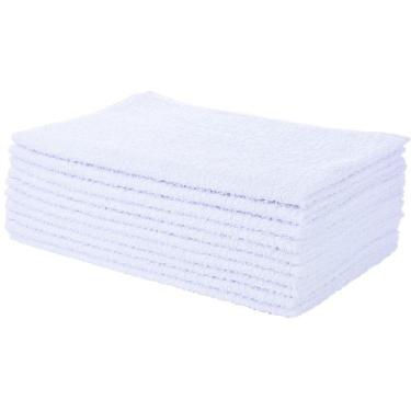 Imagem de Kit 10 Toalhas De Rosto Para Salão De Beleza Perfeito Estilo, Branco