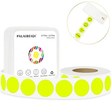 Imagem de PALAIBEIQI Adesivos de ponto de 0,75 polegadas, etiquetas adesivas redondas removíveis de 0,75 polegadas à prova d'água à prova de óleo para pré-escolares, artesanato, pequenas lojas de varejo