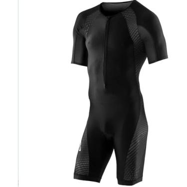 Imagem de Ternos De Triatlo De Manga Completa Com Zíper Masculino Trisuit Masculino Trisuit Triathlon Masculino, D, 4XL