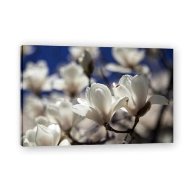 Imagem de Impressão fotográfica de realismo floral Get Up Again – Arte de parede de jardim vibrante para decoração de casa, reprodução de pintura em tela 31,5 x 119,9 cm Un Framed