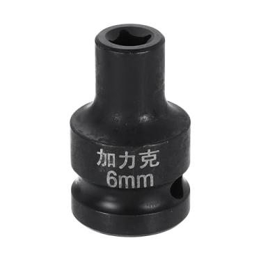 Imagem de HARFINGTON Soquete quadrado de 4 pontos 1/5.1 cm Drive 6 mm soquete de impacto quadrado métrico CR-V luva de roda padrão ferramenta pneumática para reparo de automóveis, manutenção mecânica, uso