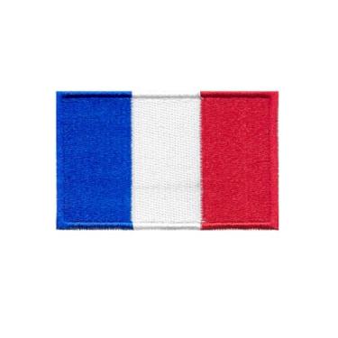 Imagem de Ruoming Ruoming 1 peça bandeira nacional 6 adesivos de ferro, 8 x 5 cm, adesivos bordados para roupas, bolsas (França)