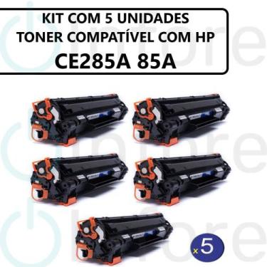 Imagem de Kit 5 Toner Universal Compatível Ce285a cb435a cb436a P1102w M1132 M12