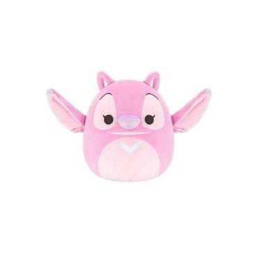 Imagem de Pelúcia Angel Squishmallows Disney Sunny Rosa 16cm Original Licenciada