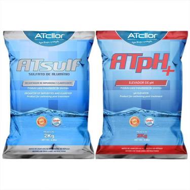 Imagem de Kit Barrilha Elevador de Ph Mais + Sulfato de Alumínio Genco Decantado
