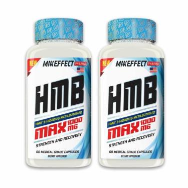 Imagem de Kit 2un HMB Max 1000mg MAXEFFECT Pharma – 60 Tabletes Cada – Suplemento Alimentar-Unissex