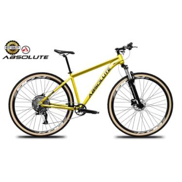 Imagem de Bicicleta Aro 29 Nero 5 Peças Inteira Absolute 12v Garfo com Trava k7 11/52 Freio Hidráulico Pneu c/Faixa (Amarelo, 21)