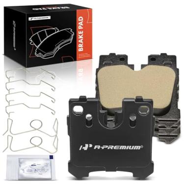 Imagem de A-Premium Conjunto de pastilhas de freio a disco de cerâmica traseira compatível com os modelos Toyota e Lexus - Mirai 2021-2023, LS460 2007-2017, LS500 2018-2023, LS500h 2018-2023, LS600h 2008-2016