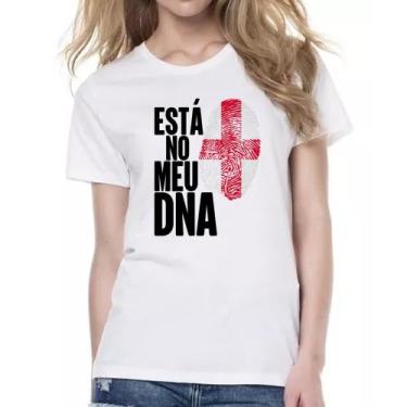 Imagem de Camiseta Baby Look Esta no meu DNA Inglaterra - Alearts, GG
