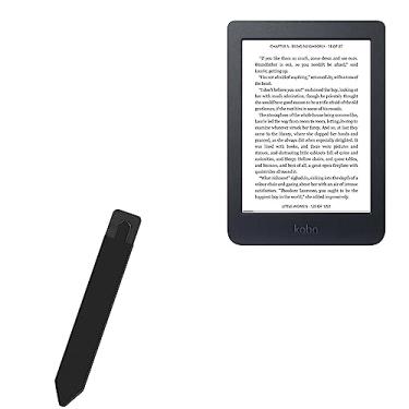 Imagem de Bolsa Stylus BoxWave compatível com Kobo eReader (6 polegadas) – Stylus PortaPouch, suporte de caneta portátil autoadesivo para Kobo eReader (6 polegadas) – preto