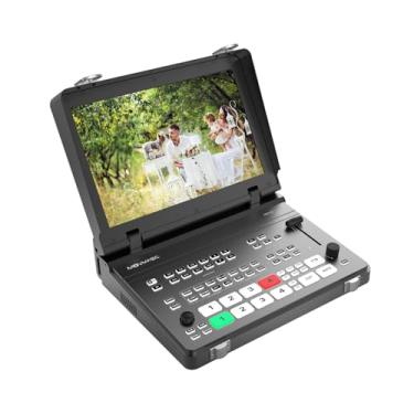 Imagem de MOVMAGIC MF10 10,1 polegadas 5CH HDMI Video Switcher com entrada 2HDMI (4K60P), edição de 8 camadas, USB 3.1, PTZ, paisagem e retrato, gravação e reprodução, para Facebook, YouTube, Tiktok