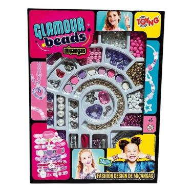 Imagem de Kit Infantil Fashion Glamour Miçangas Com Correntes - Toyng 51699