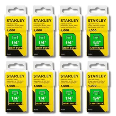 Imagem de 8 Grampos Grampeador 6mm 1/4 Pol Stanley Tapeceiro Marceneiro Pistola 